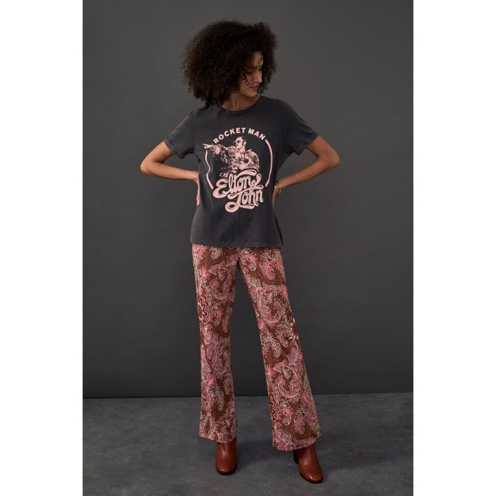 Anthropologie Maeve Wide Leg Paisley Pants